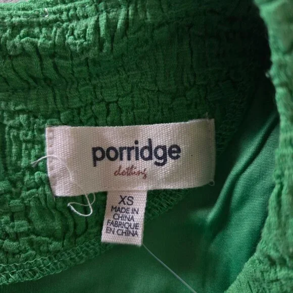 NWT Textured Slim Knit Green Mini Dress Anthropologie, XS - Picture 6 of 6